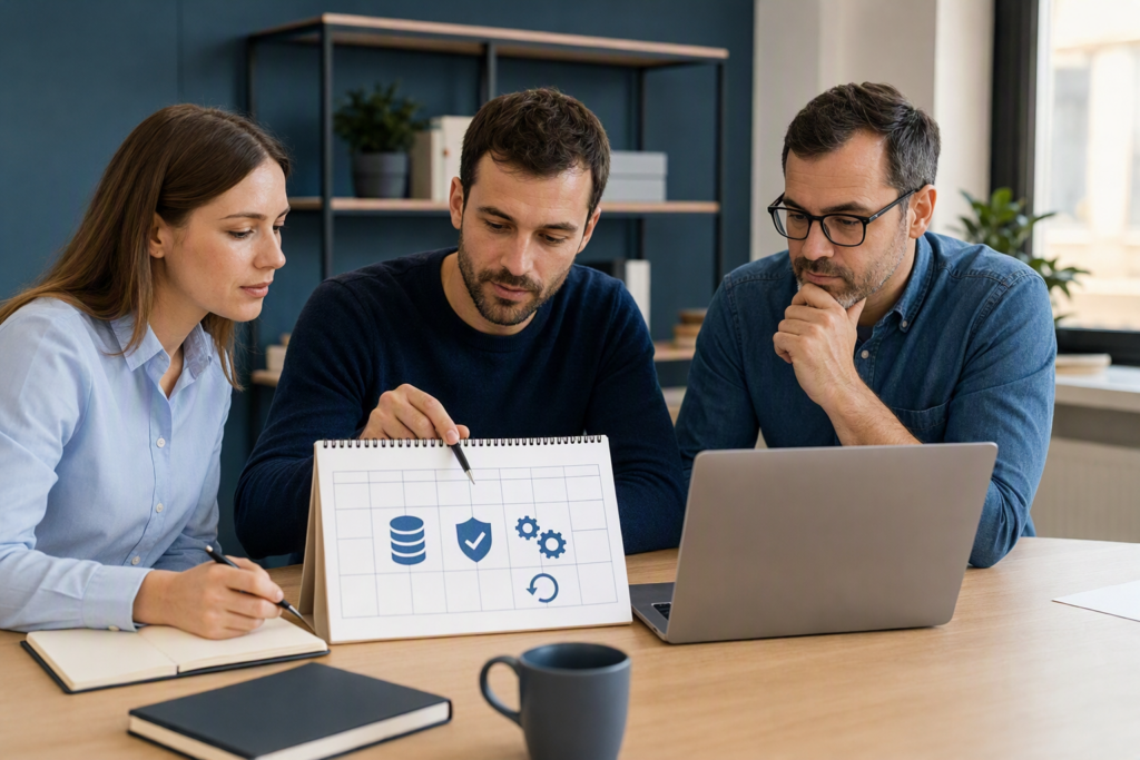Praktische planning voor back-ups, SSL, updates en herstel van een KMO-website